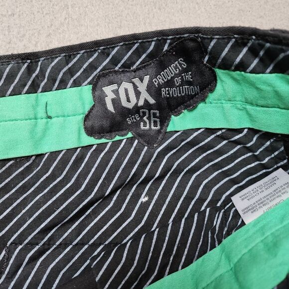 Fox Racing Chino Short Mens 36 Regular Fit Mid Rise Pockets Striped - Picture 5 of 10